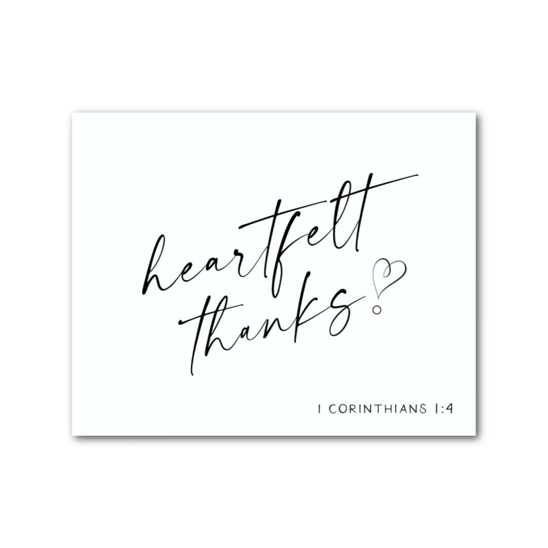 Christian Thank You Cards, Christian Note Cards, Blank Thank You Cards