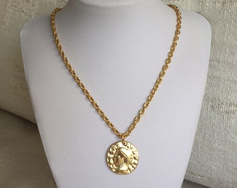 Gold Coin Necklace Greece Gold Coin 