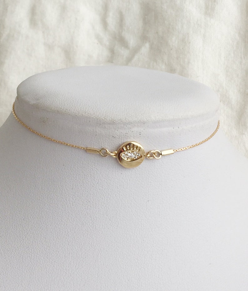 Delicate Gold Necklace Tiny Gold Sun Neckline Necklace Etsy