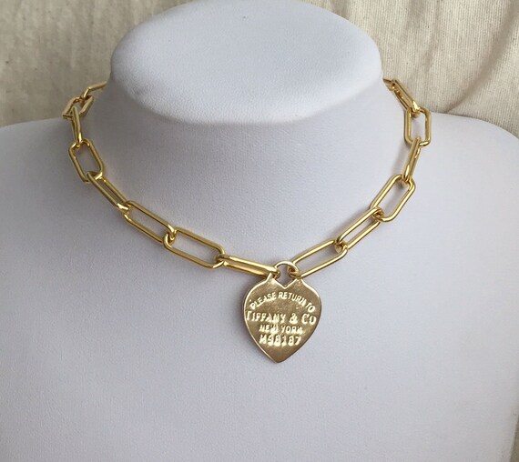 Gold Medallion Necklace Gold Coin Necklace Large Link Necklace | Etsy