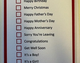 All Occasion Greeting Card P(Multiple Choice!)