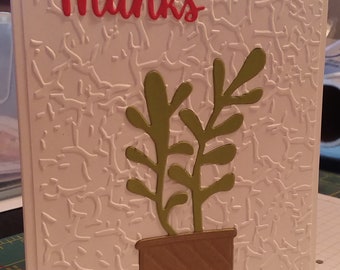 Thank you handmade card