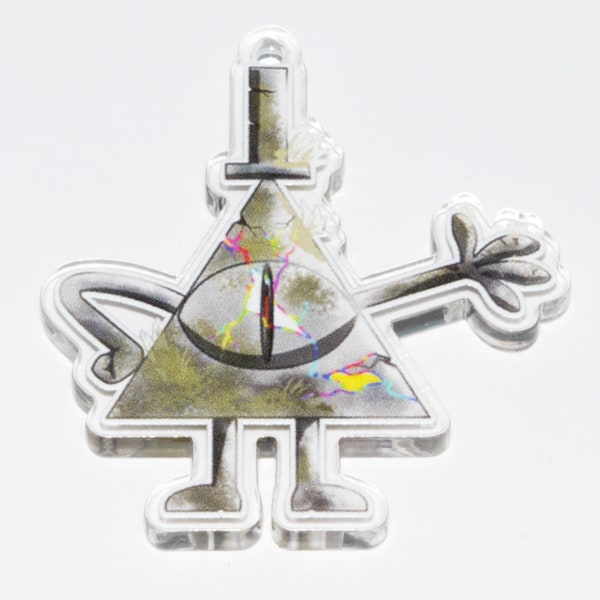 1" Bill Cipher statue phone charm