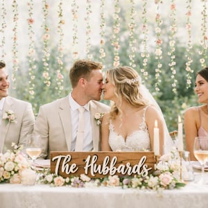 Wildflower Hanging Flower Garlands for Weddings & Engagement Parties, Romantic Backdrop