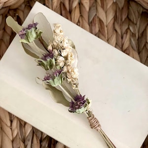 Dried Wildflower Home Decor, Dried Bouquet, Small Flower Arrangement, Dried Flower Centerpiece, Wedding Table Flowers