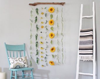 Boho Flower Wall Etsy
