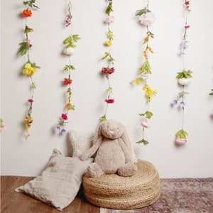 Flower Garland Wall Decor, Flower Garland Hanging, Flower Garland Wedding Flower Garland, Flower Garland Nursery, Hanging Flower Backdrop