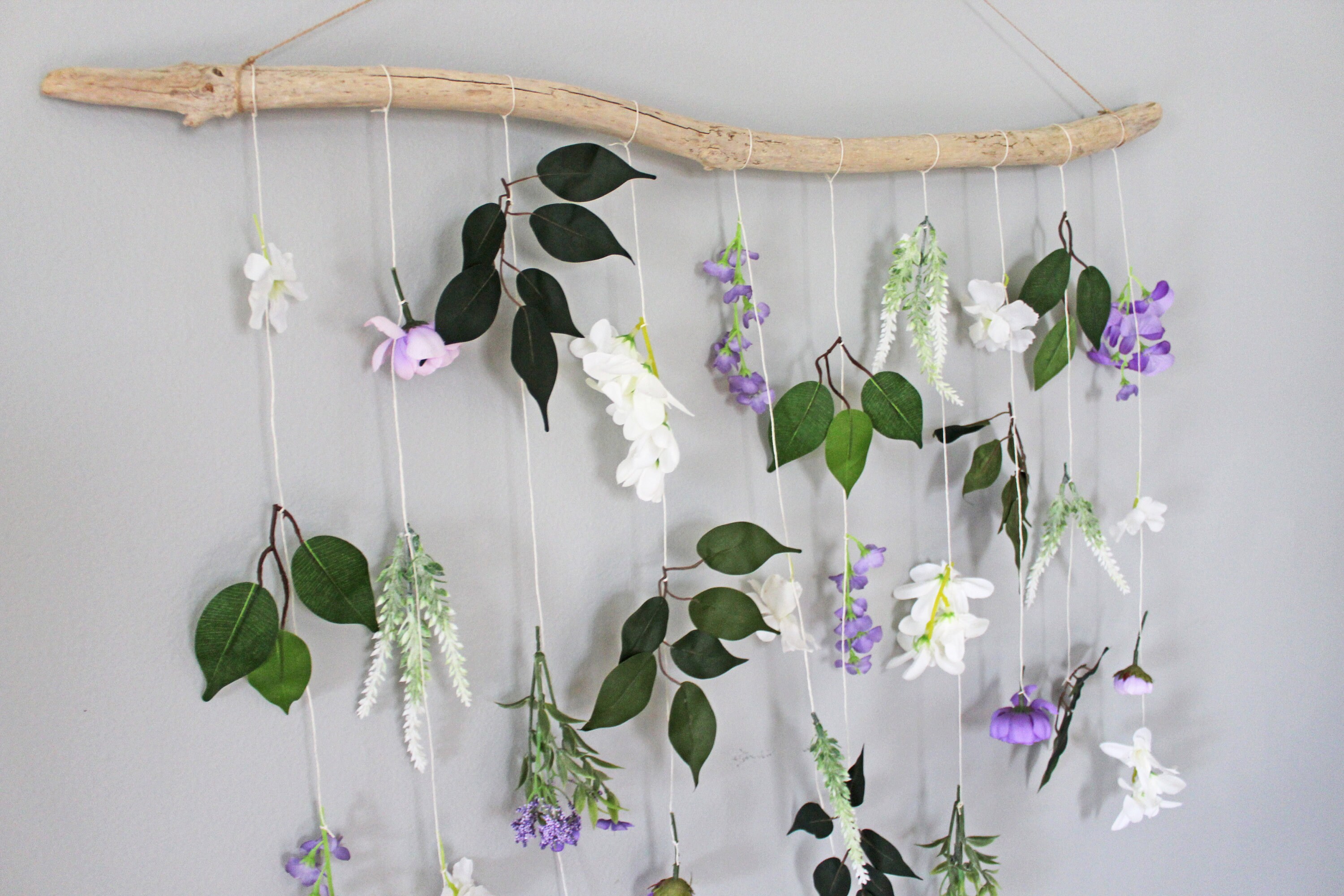 Flower Wall Hanging Boho Home Decor Boho Wall Hanging Dorm | Etsy