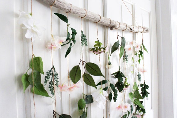 Boho flower wall hanging hot sale