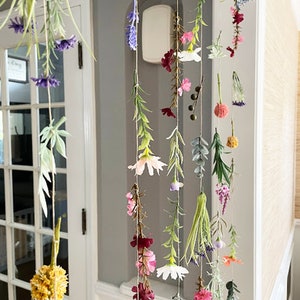 Wildflower Garland, Hanging Flowers, Wedding Flower Garland, Hanging