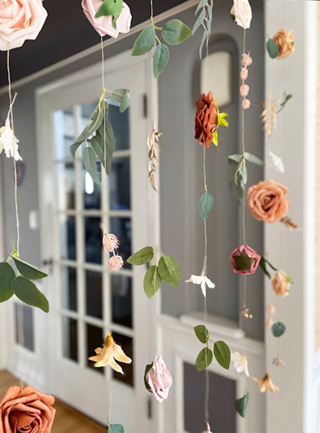 Flower Garland Hanging Flowers, Wedding Flower Garland, Wedding Garland ...