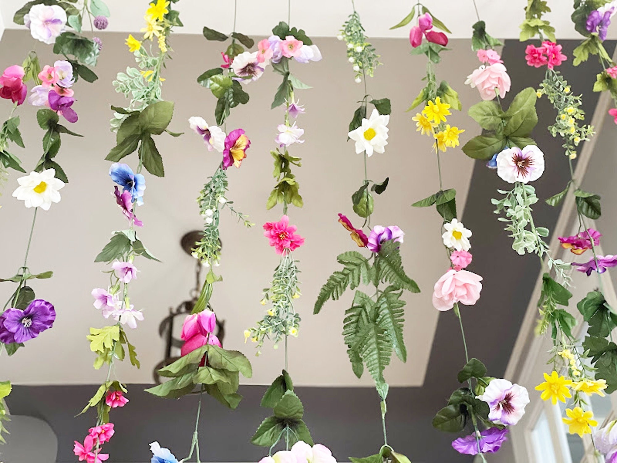 Whimsical Wildflower Garland for a Playful Touch
