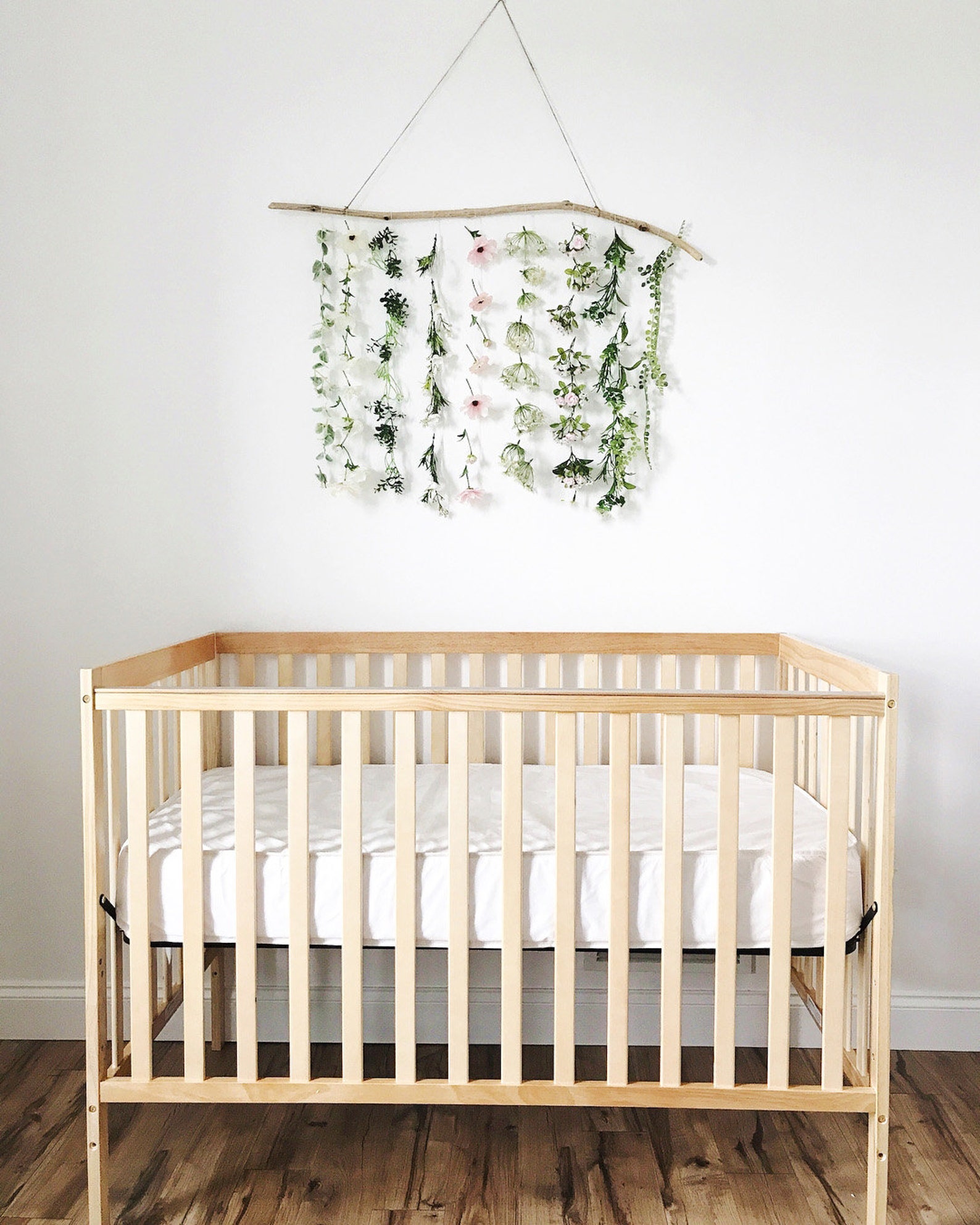 Boho Nursery Decor Girl Baby Girl Nursery Decor Flower Wall Etsy