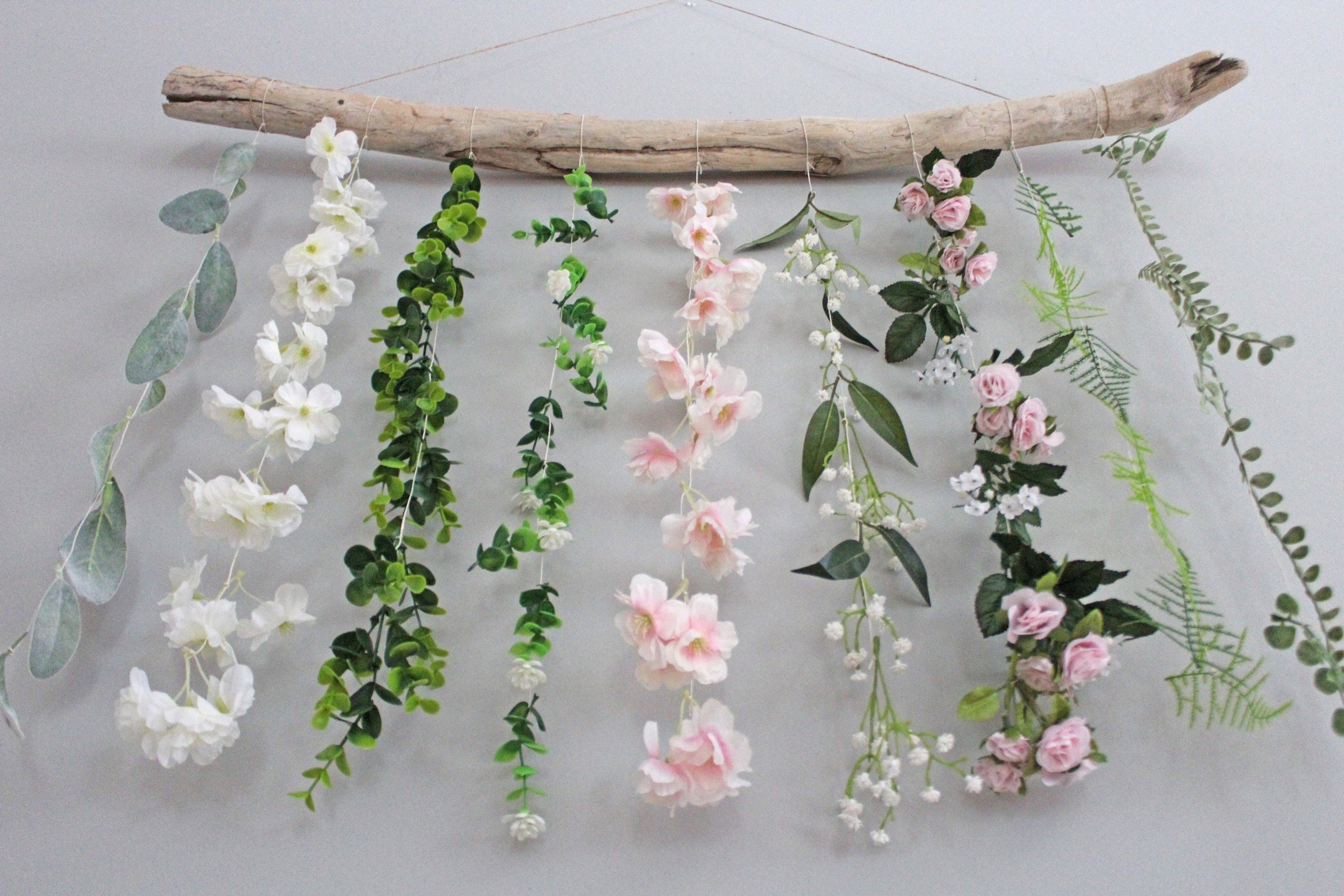Hanging Flower Garland, Wildflower Garland, Floral Garland