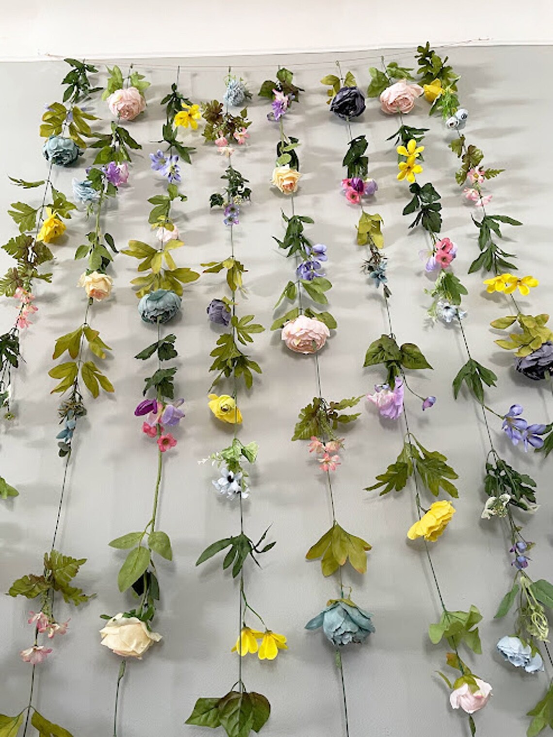 Flower Garland Wall Decor Flower Garland Hanging Flower Etsy