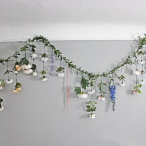 Garden-Inspired Hanging Flower Garland – Wedding Decor & Engagement Backdrop immagine 10