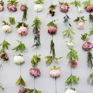 Hanging Flower Decor, Flower Garland Wall Decor, Flower Garland Hanging, Flower Garland Nursery, Hanging Flower Backdrop