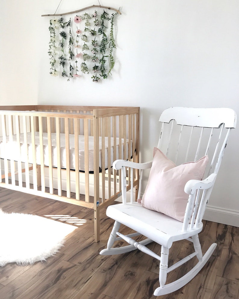 Boho Nursery Decor Girl Baby Girl Nursery Decor Flower Wall Etsy