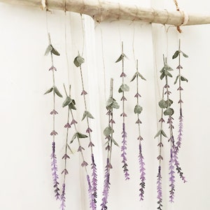 Lavender Decor, Flowers Wall Art Lavender Wall Hanging, Nursery Decor ...