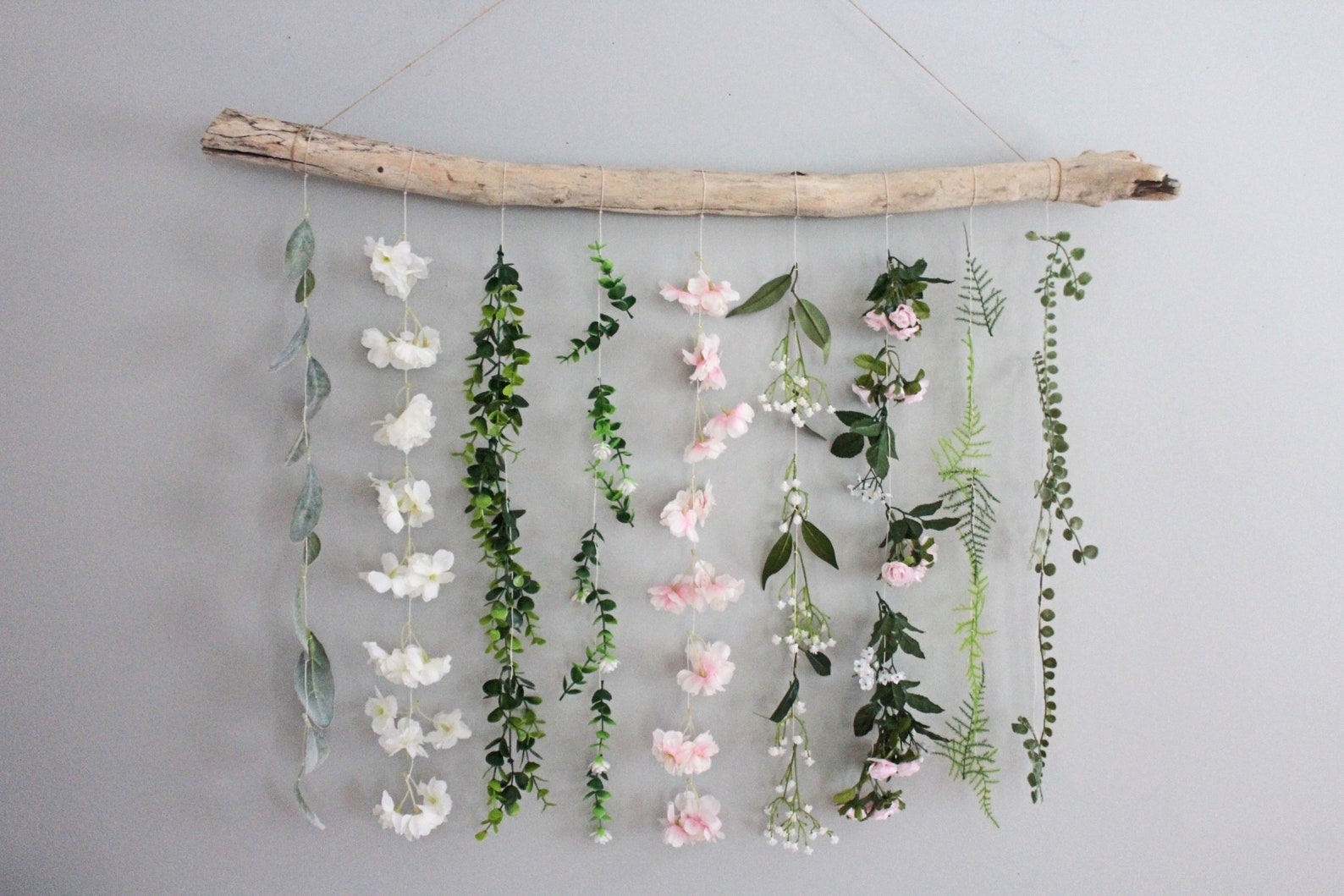 Flower Wall Hanging Boho Flower Wall Hanging Boho Wall Etsy