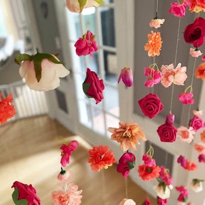 Wedding Arch Flowers, Wedding Flower Garland, Flower Garland Wall Decor, Flower Garland Hanging