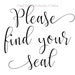 please find your seat sign find your seat sign digital | Etsy