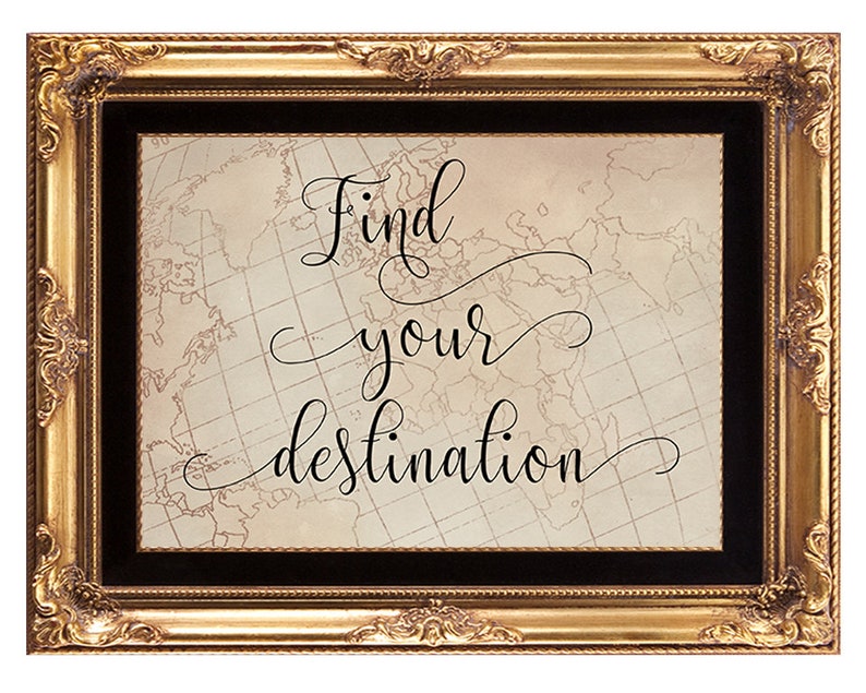 find your destination sign, digital wedding sign, printable wedding sign, where in the world sign, map seating plan sign,7x5, 8x10,YOU PRINT image 1