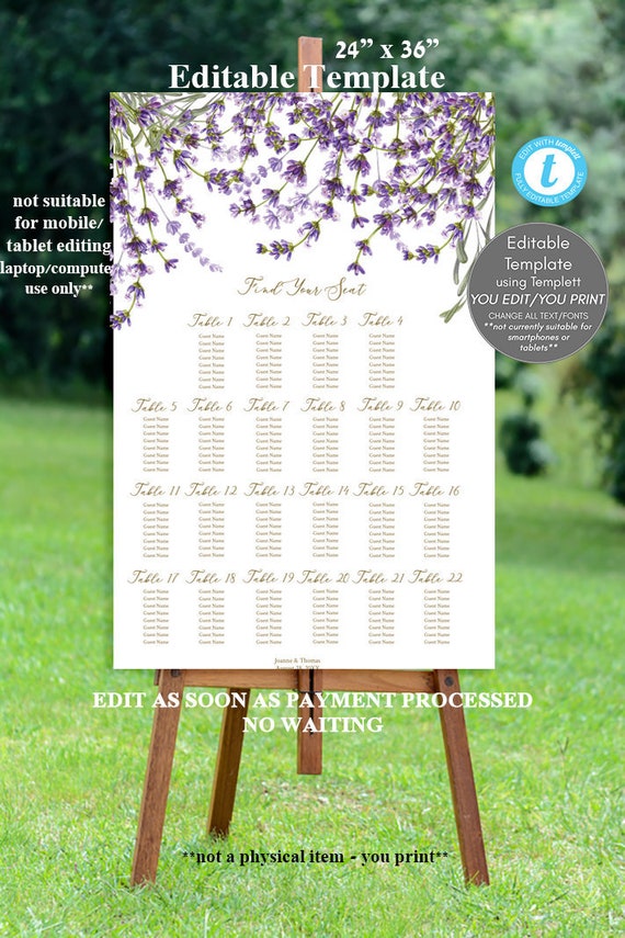 Create Your Own Seating Chart