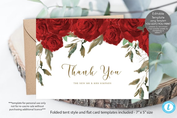 20 Biglietti Ringraziamento Con Buste 10x15 Cm | Stampa Rosa Polveroso Con Lamina Oro | Per Matrimoni E Feste