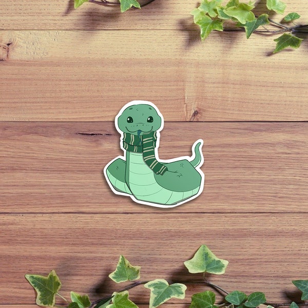 Snake HP Stickers | Wizard Stickers | Wizard Houses Sticker | Lion | Snake | Raven | Badger | Magic | Wizarding World |