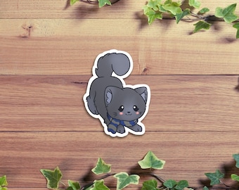 Cat HP Stickers | Wizard Stickers | Wizard Houses Sticker | Lion | Snake | Raven | Badger | Magic | Wizarding World | Russian Blue | Calico