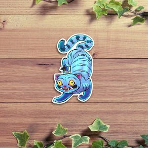 Adesivo de arte de fã de KPOP Blue Tiger | adesivos inspirados em kpopDH | tigre demoníaco | tigre fofo | derpy | garotos demoníacos do kpop | adesivos de kpop |
