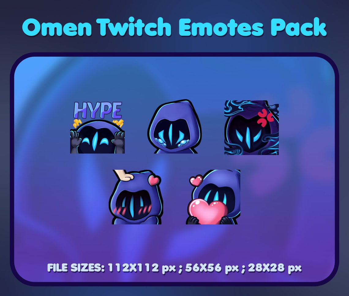 Omen Twitch Discord Emote Pack | Valorant Inspired Emotes | Digital ...