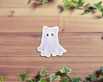 Cute Ghost Cat Sticker | scary movies | Cat sticker | Cute Cat | spooky cat | cat ghost Stickers | funny cat stickers