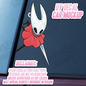 Hornet Sticker | UV Resistant Car Decal Option | Silk Song | Hollow Knight | Fan Art image 2