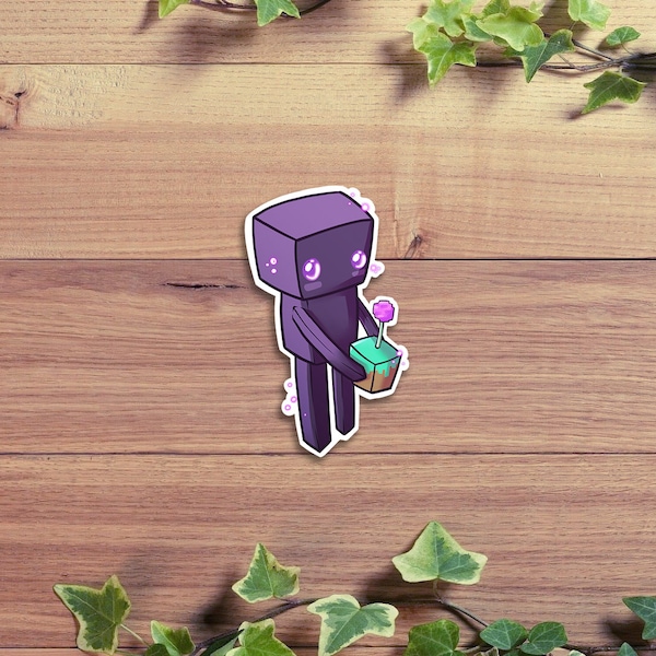 Minecraft Enderman Sticker | Minecraft Sticker | Minecraft Inspired stickers | Cute Enderman Sticker | Minecraft Fan Art