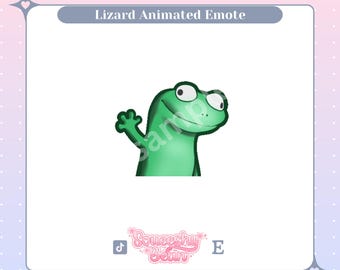 Animated Lizard Meme Emote | Digital Download | Cute emotes | Funny Emotes | Kick | Lizard Emotes | Gecko Emote | Tik Tok