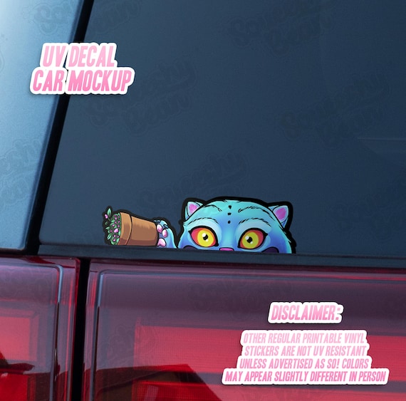 KPop Blue Tiger Peeker Fan art Sticker | Kpop inspired stickers | demon tiger | kpop demon boys  | kpop stickers | UV Resistant Vinyl Option