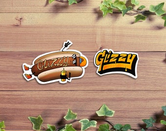 Paquete de pegatinas Glizzy / Pegatina de hotdog / Pegatina de comida / Pegatina de meme / Pegatinas divertidas / Pegatina divertida de Glizzy