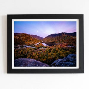 Artist Bluff Fall Sunset, Franconia Notch State Park New Hampshire Framed Fine Art Print