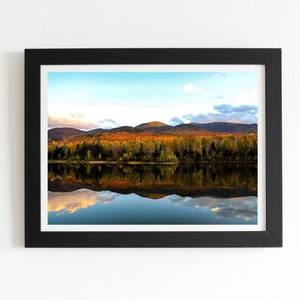 Fall at Durant Pond, Randolph New Hampshire Framed Fine Art Print