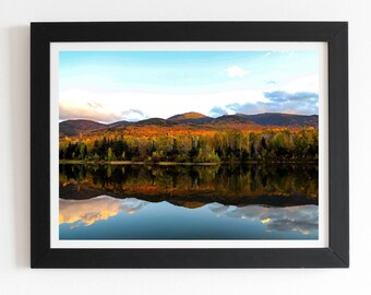 Fall at Durant Pond, Randolph New Hampshire Framed Fine Art Print