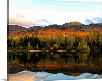 Fall at Durant Pond, Randolph New Hampshire Canvas, Metal, or Acrylic Print