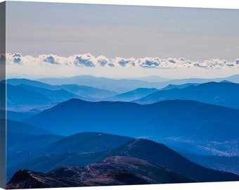 Mount Washington Blues- Mount Washington State Park, New Hampshire Canvas, Metal, or Acrylic Print