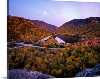 Artist Bluff Fall Sunset, Franconia Notch State Park New Hampshire  Canvas, Metal, or Acrylic Print