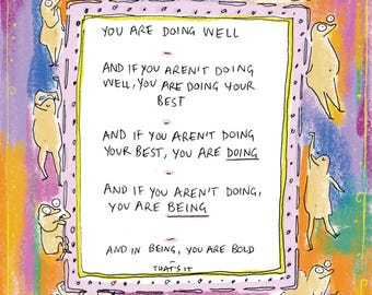 Being Bold Square Print