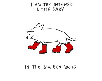 Big Boy Boots square print