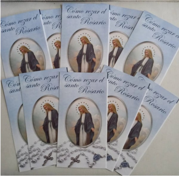 How to Pray the Rosary. SPANISH VERSION 10pcs per order