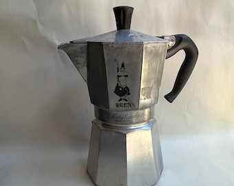 Vintage Bialetti Moka Café Stove Top Expresso Percolator Coffee Pot