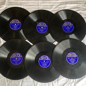 Vintage Decca Bing Crosby Cowboy Songs 78 rpm Record Set